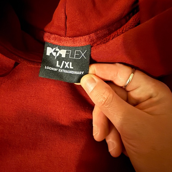 POPFLEX Deep Red Hoodie - Picture 4 of 5